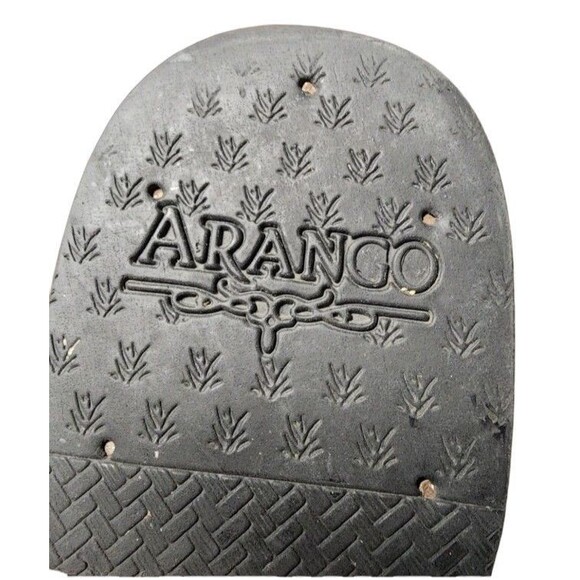 Arango Original Croc Caiman Belly Leather Midnight Black Square Toe Cowboy Sz 11 main image 12